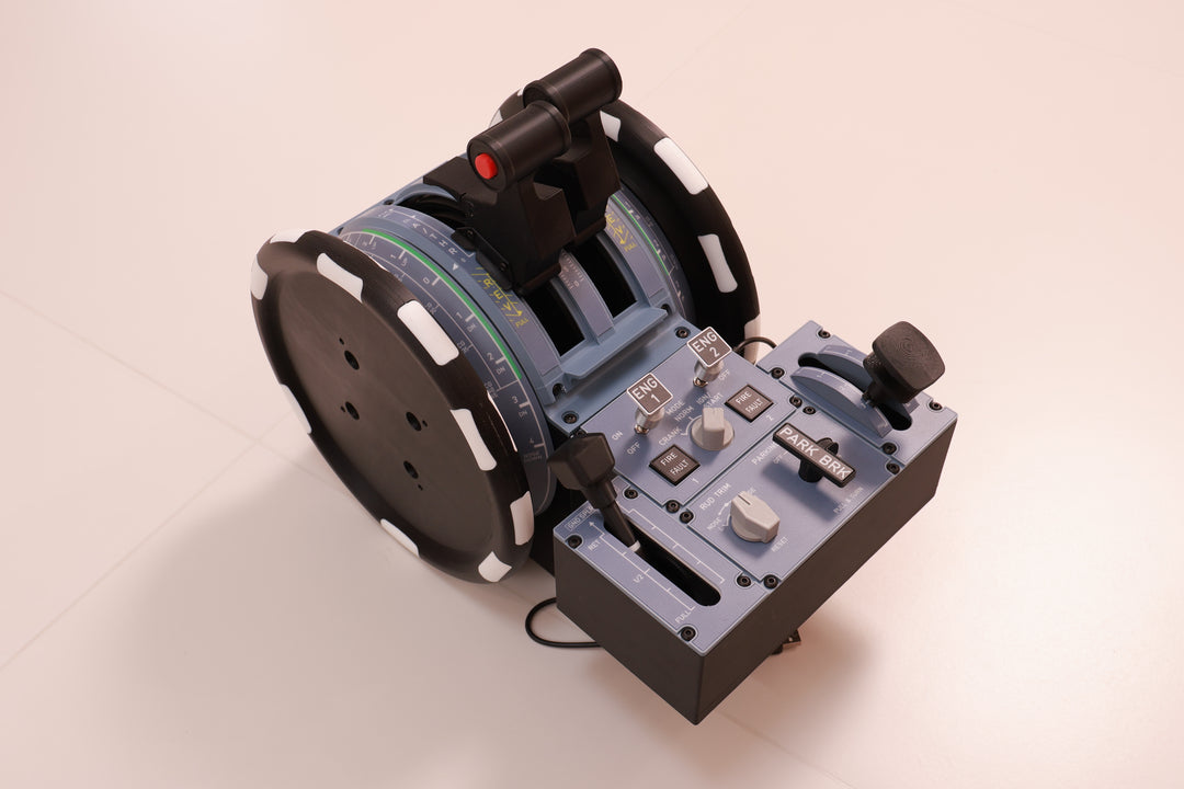 D107 A320/A310/A190 Motorized Throttle-Quadrant for Flight Sim - Backlit Edition - Mechdiy