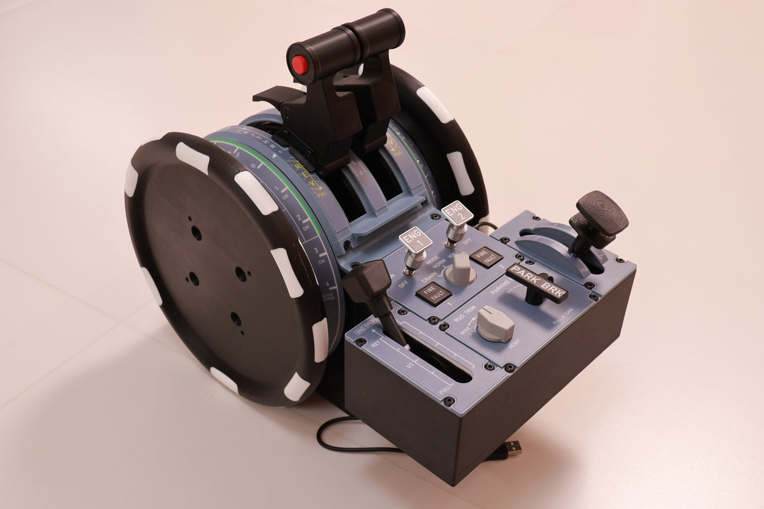 D107 A320/A310/A190 Motorized Throttle-Quadrant for Flight Sim - Backlit Edition - Mechdiy