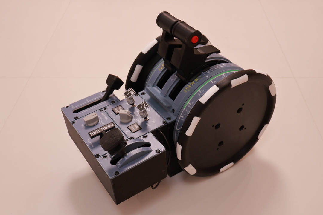 D107 A320/A310/A190 Motorized Throttle-Quadrant for Flight Sim - Backlit Edition - Mechdiy