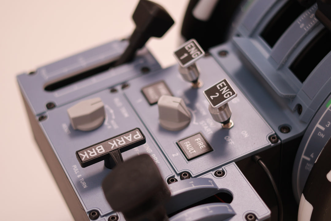 D107 A320/A310/A190 Motorized Throttle-Quadrant for Flight Sim - Backlit Edition - Mechdiy