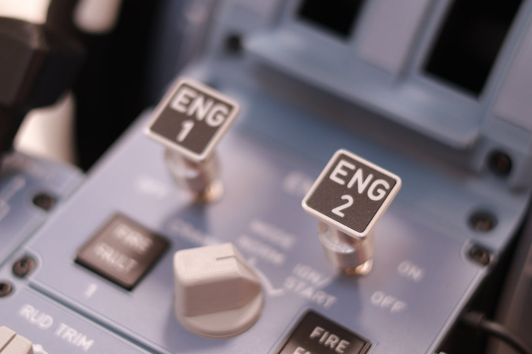 D107 A320/A310/A190 Motorized Throttle-Quadrant for Flight Sim - Backlit Edition - Mechdiy