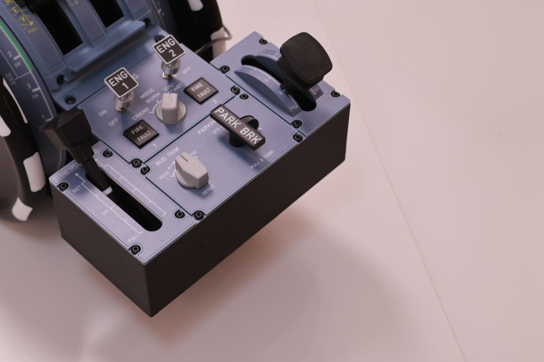 D107 A320/A310/A190 Motorized Throttle-Quadrant for Flight Sim - Backlit Edition - Mechdiy