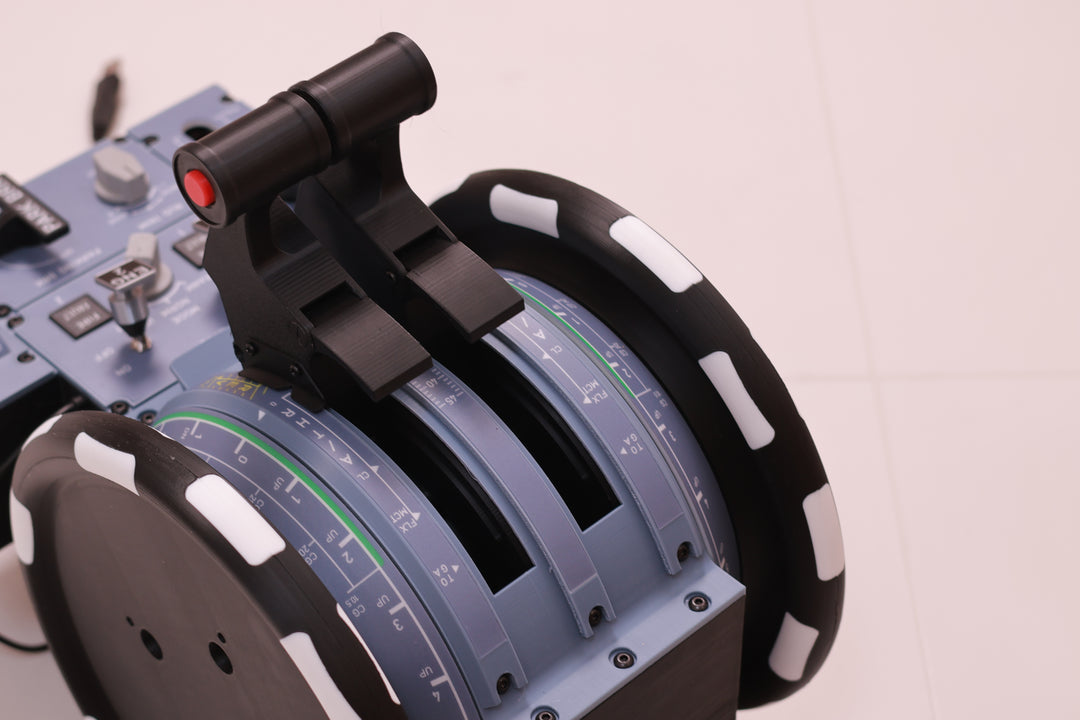D107 A320/A310/A190 Motorized Throttle-Quadrant for Flight Sim - Backlit Edition - Mechdiy