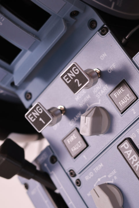 D107 A320/A310/A190 Motorized Throttle-Quadrant for Flight Sim - Backlit Edition - Mechdiy
