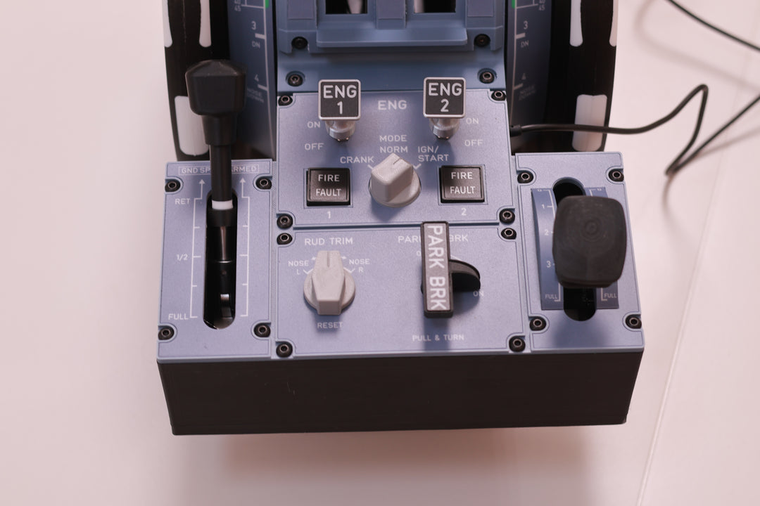 D107 A320/A310/A190 Motorized Throttle-Quadrant for Flight Sim - Backlit Edition - Mechdiy