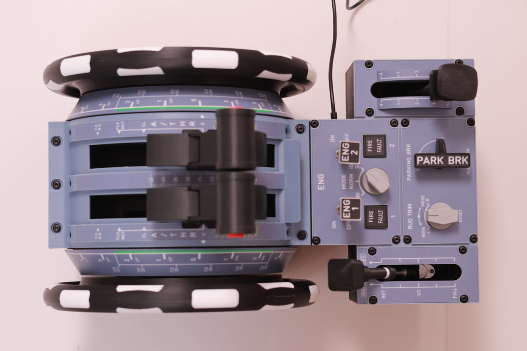 D107 A320/A310/A190 Motorized Throttle-Quadrant for Flight Sim - Backlit Edition - Mechdiy
