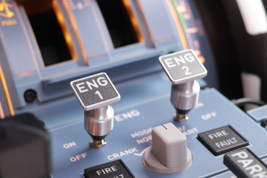 D107 A320/A310/A190 Motorized Throttle-Quadrant for Flight Sim - Backlit Edition - Mechdiy
