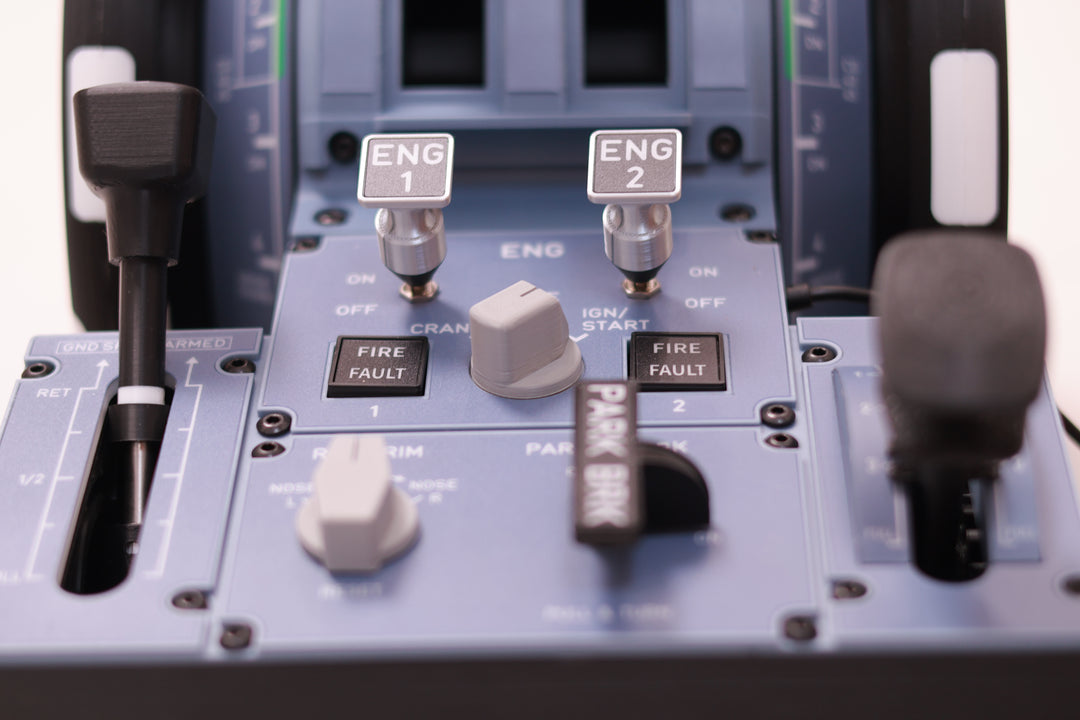 D107 A320/A310/A190 Motorized Throttle-Quadrant for Flight Sim - Backlit Edition - Mechdiy