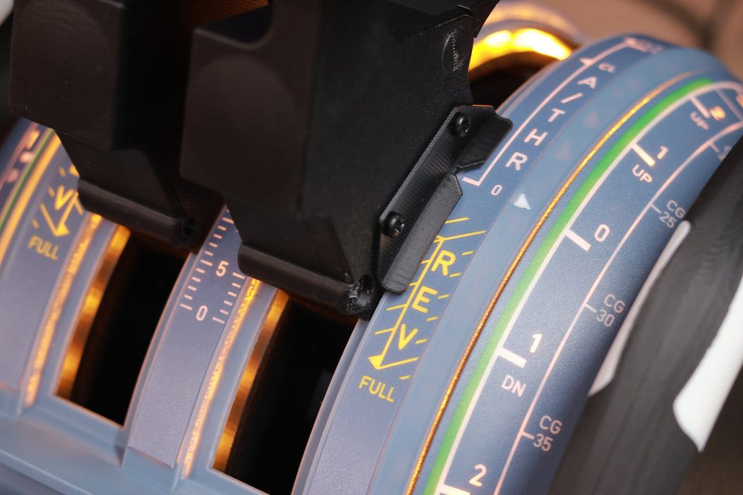 D107 A320/A310/A190 Motorized Throttle-Quadrant for Flight Sim - Backlit Edition - Mechdiy