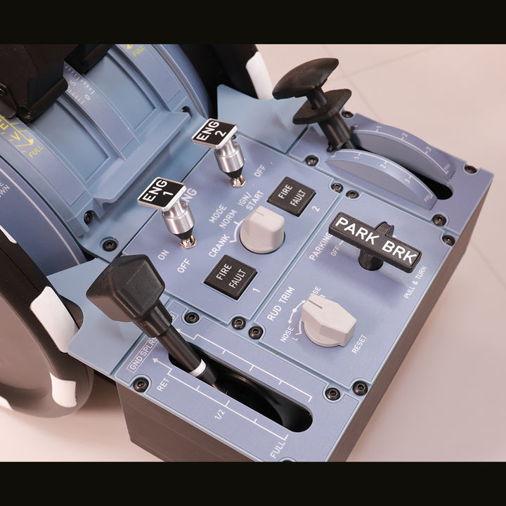 Hoowalt D107 A320/A310/A190 Motorized Throttle-Quadrant for Flight Sim - Backlit Edition - Mechdiy