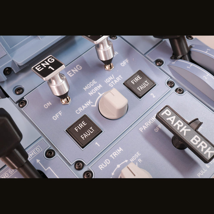 Hoowalt D107 A320/A310/A190 Motorized Throttle-Quadrant for Flight Sim - Backlit Edition - Mechdiy