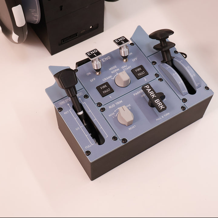 Hoowalt D107 A320/A310/A190 Motorized Throttle-Quadrant for Flight Sim - Backlit Edition - Mechdiy