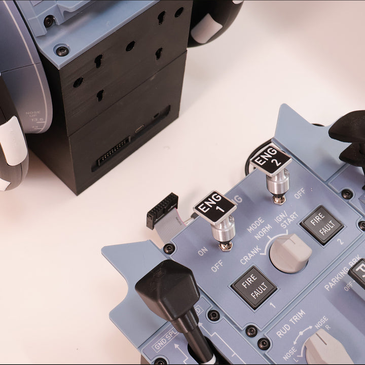 Hoowalt D107 A320/A310/A190 Motorized Throttle-Quadrant for Flight Sim - Backlit Edition - Mechdiy