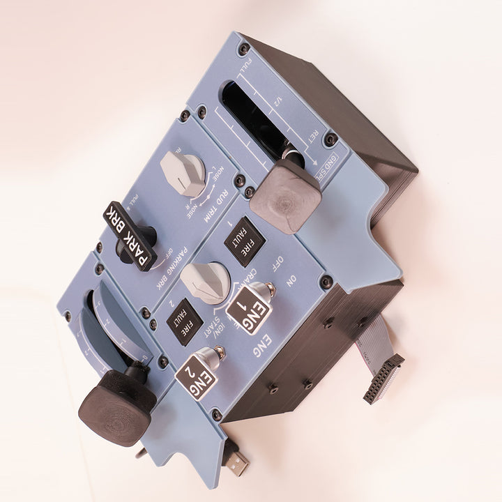Hoowalt D107 A320/A310/A190 Motorized Throttle-Quadrant for Flight Sim - Backlit Edition - Mechdiy
