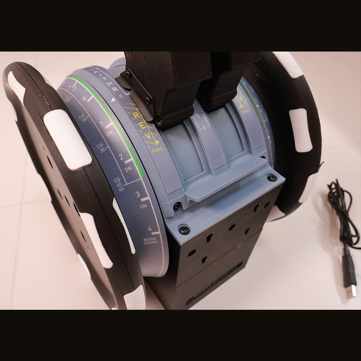 Hoowalt D107 A320/A310/A190 Motorized Throttle-Quadrant for Flight Sim - Backlit Edition - Mechdiy