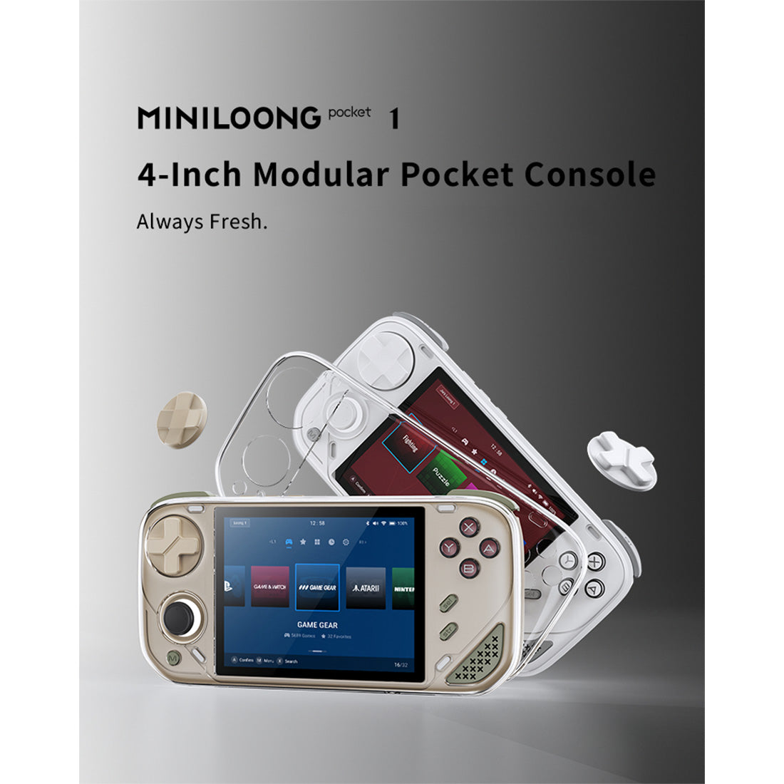 MINILOONG Pocket Retro Handheld Game Console - Mechdiy
