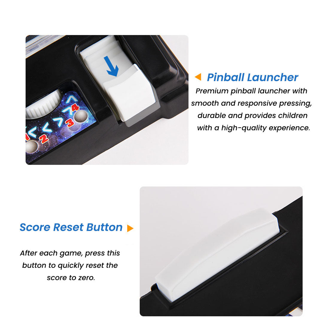 Mini Pinball Replacement Mini Pinball Game Machine Desktop Ball Shooting Toy | Mechdiy
