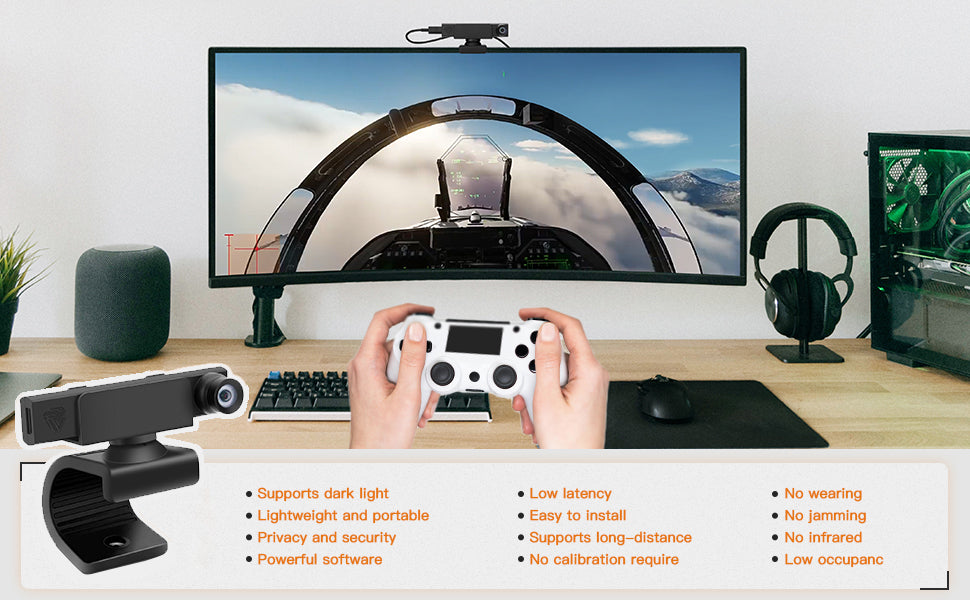 No-Wear Head Tracking Device For Flight and Racing Sim - Mechdiy