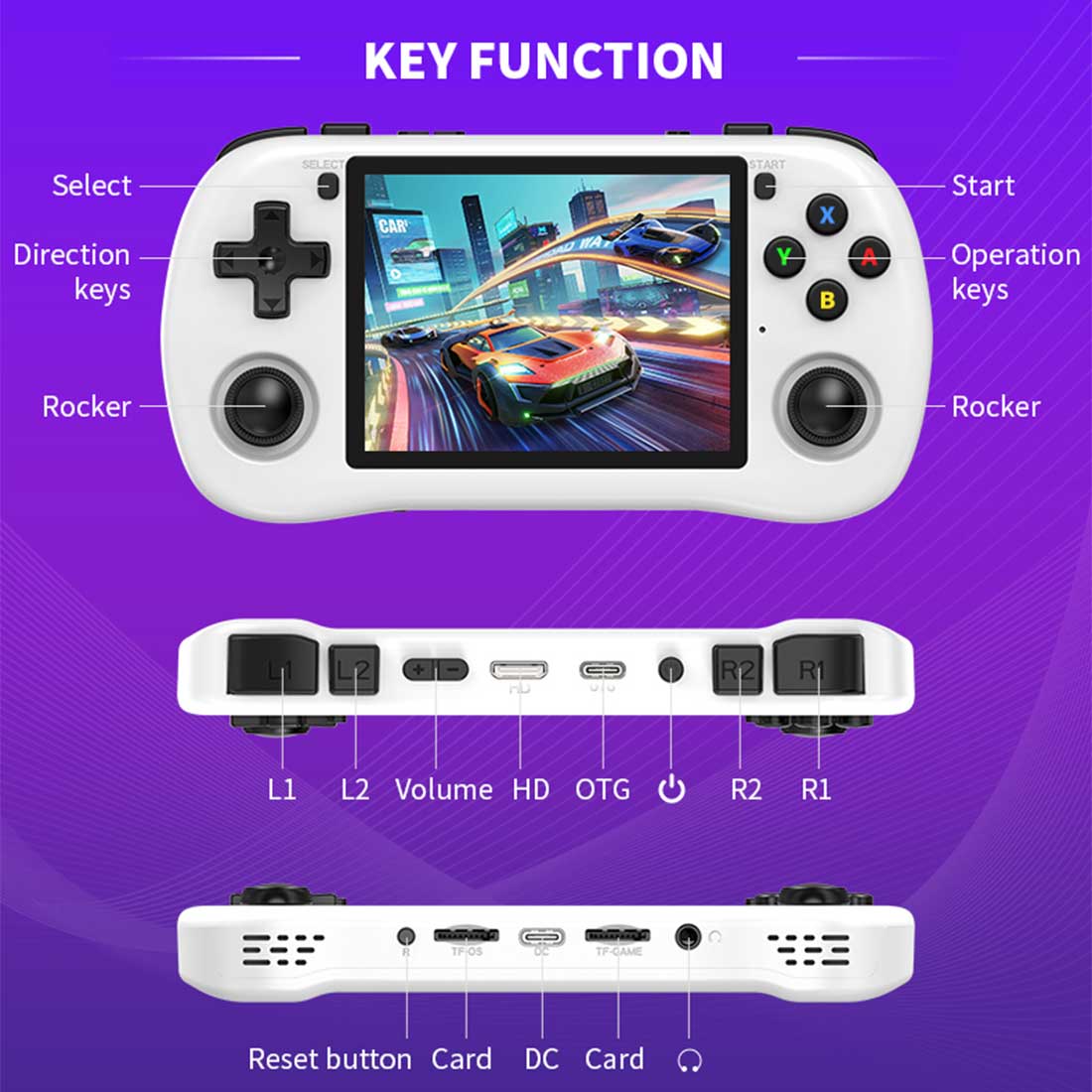 Powkiddy X35H Retro Handheld Game Console