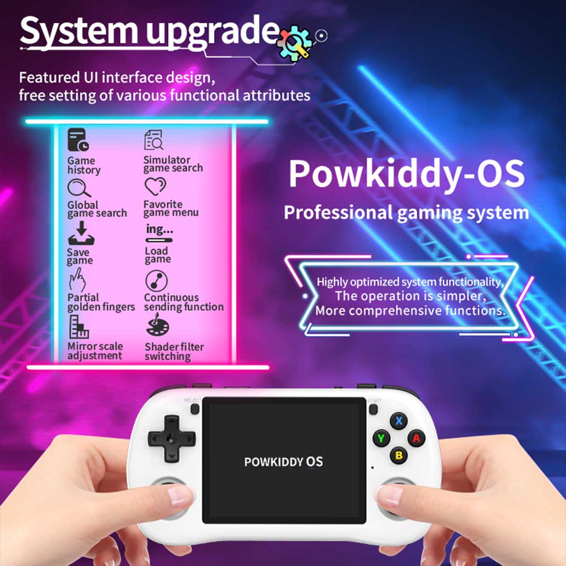 Powkiddy X35H Retro Handheld Game Console