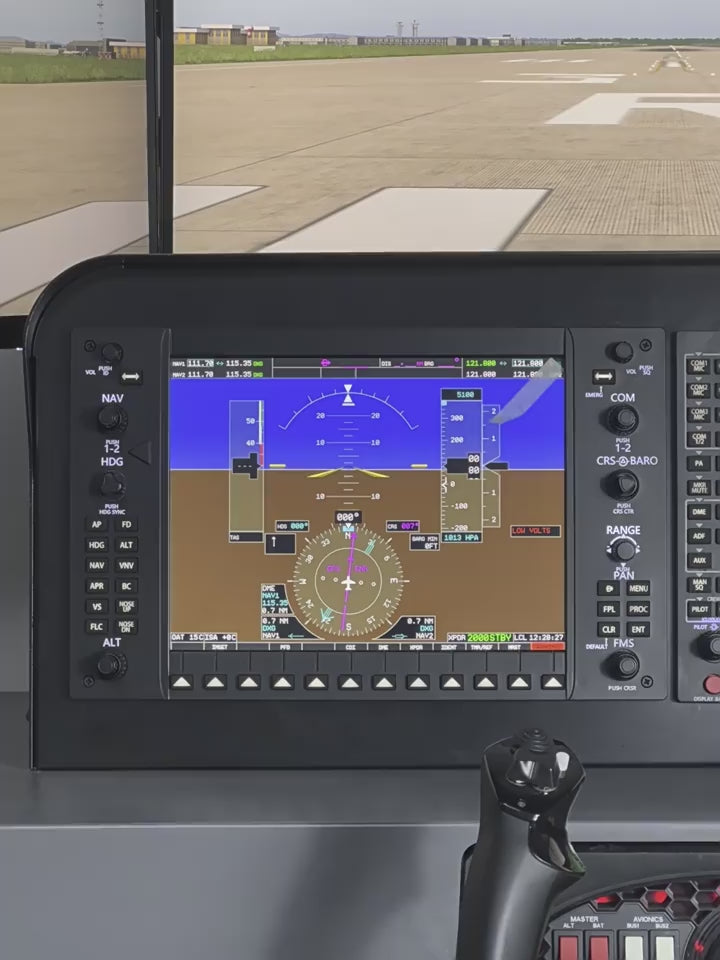 G1000 3-Piece Avionics Set: 10.4-Inch PFD+MFD & Audio Panel w/ Mounts - 1:1 Scale for X-Plane/MSFS/Prepar3D