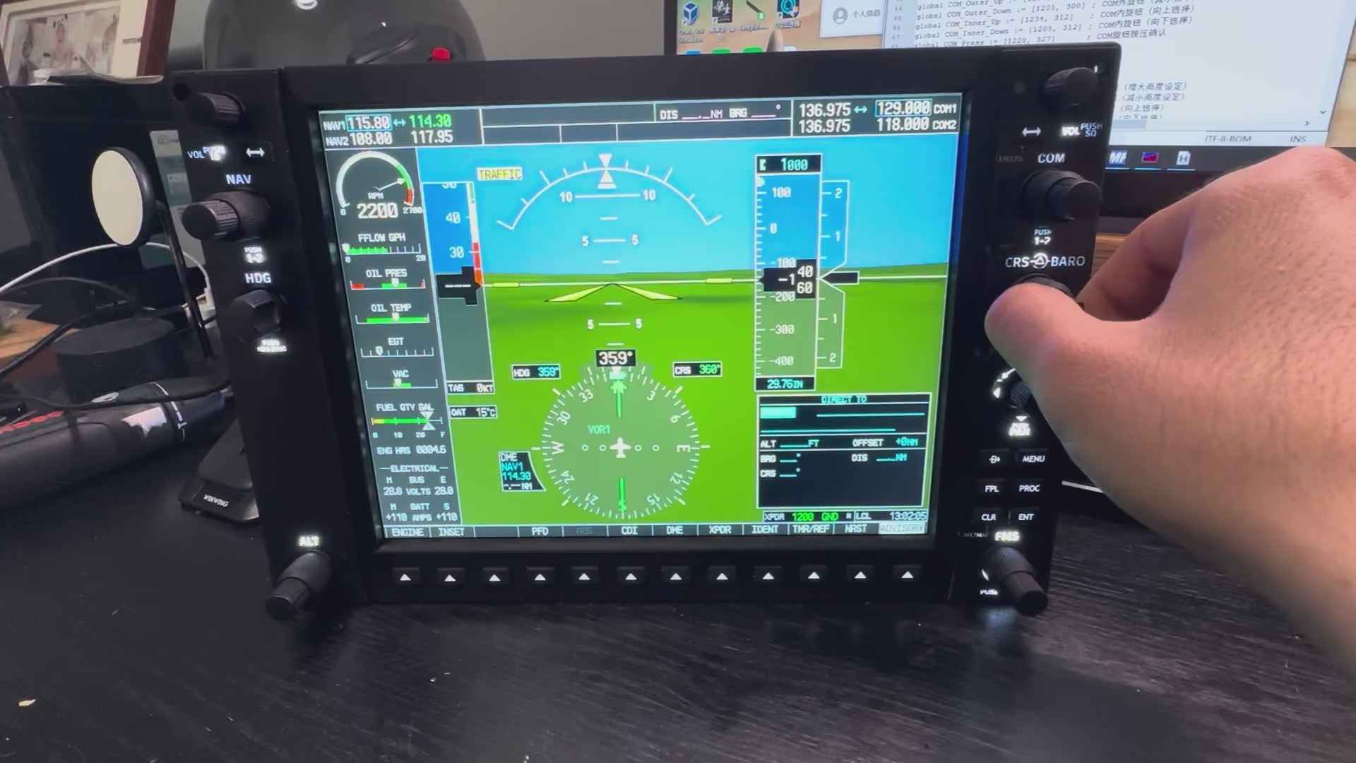 Rowsfire D103 G1000 NXi Panel Set: 1:1 Scale PFD + GMA 1347 Audio for MSFS 2024/X-Plane 12 Flight Sim