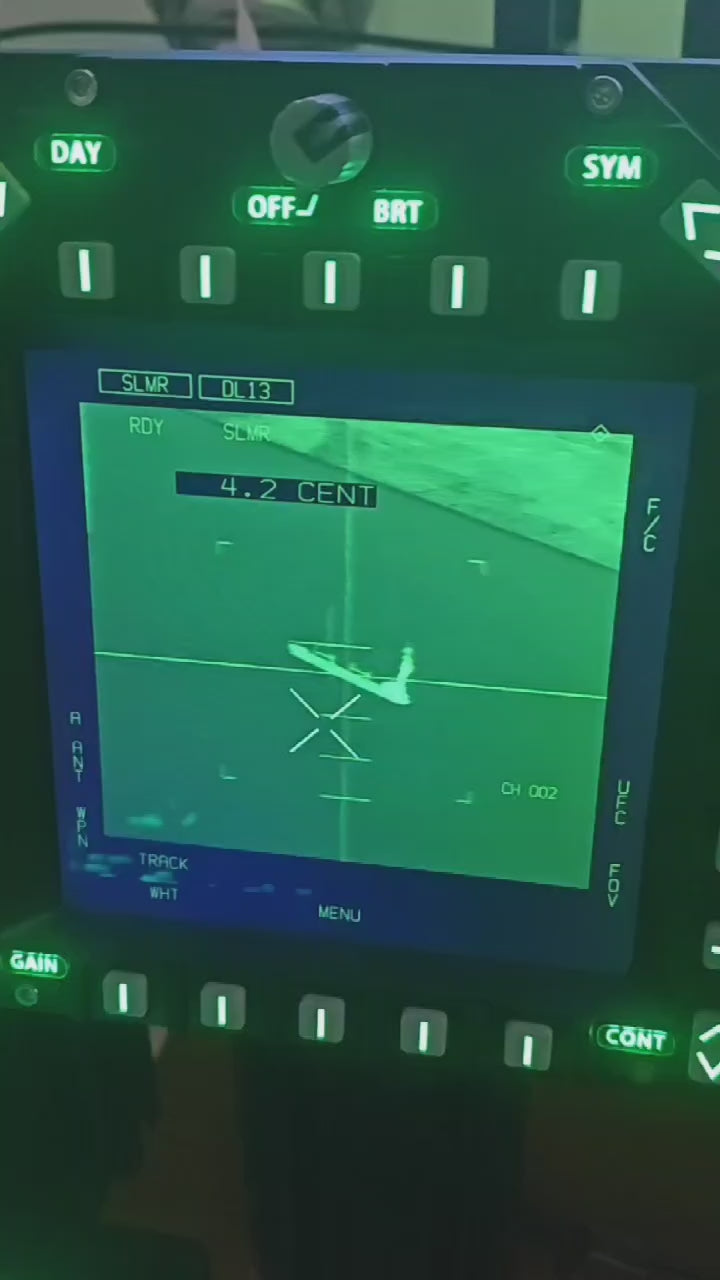 5-Inch 2K MFD/DDI Display Panel (2560×1440) - 1:1 Scale Combat Jet Simulator Hardware for DCS World - JF-17/F-16/F/A-18 Compatible