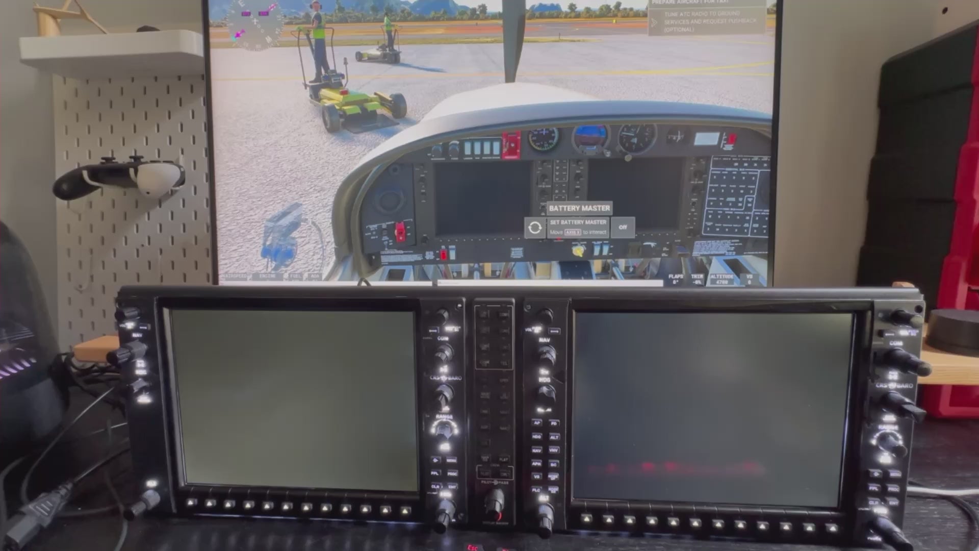 Rowsfire D105 G1000 NXi Panel Set: 1:1 Scale PFD + MFD + GMA 1347 Audio - Flight Sim Cockpit for MSFS 2024/X-Plane 12