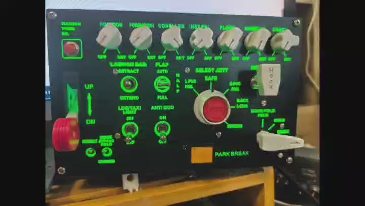 Rowsfire D101 F/A-18 Universal Carrier Landing Switch Panel for DCS - Flight Sim Cockpit