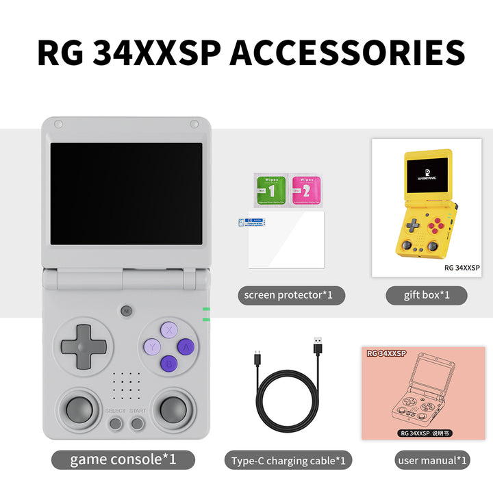 ANBERNIC RG 34XXSP Retro Handheld Game Console