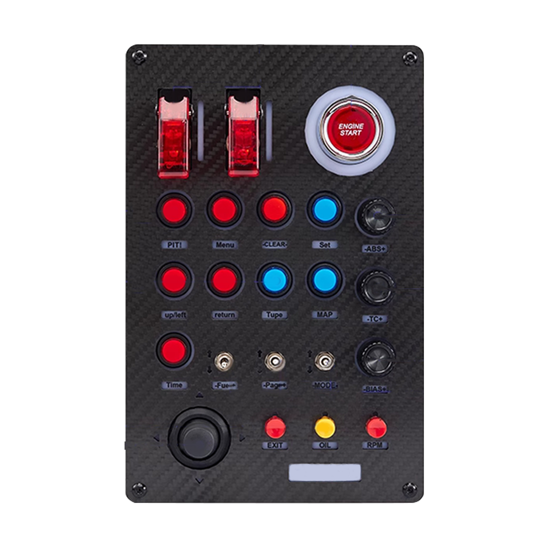 RGB Full-Color Backlit Control Box for Mainstream Windows Racing Simulators