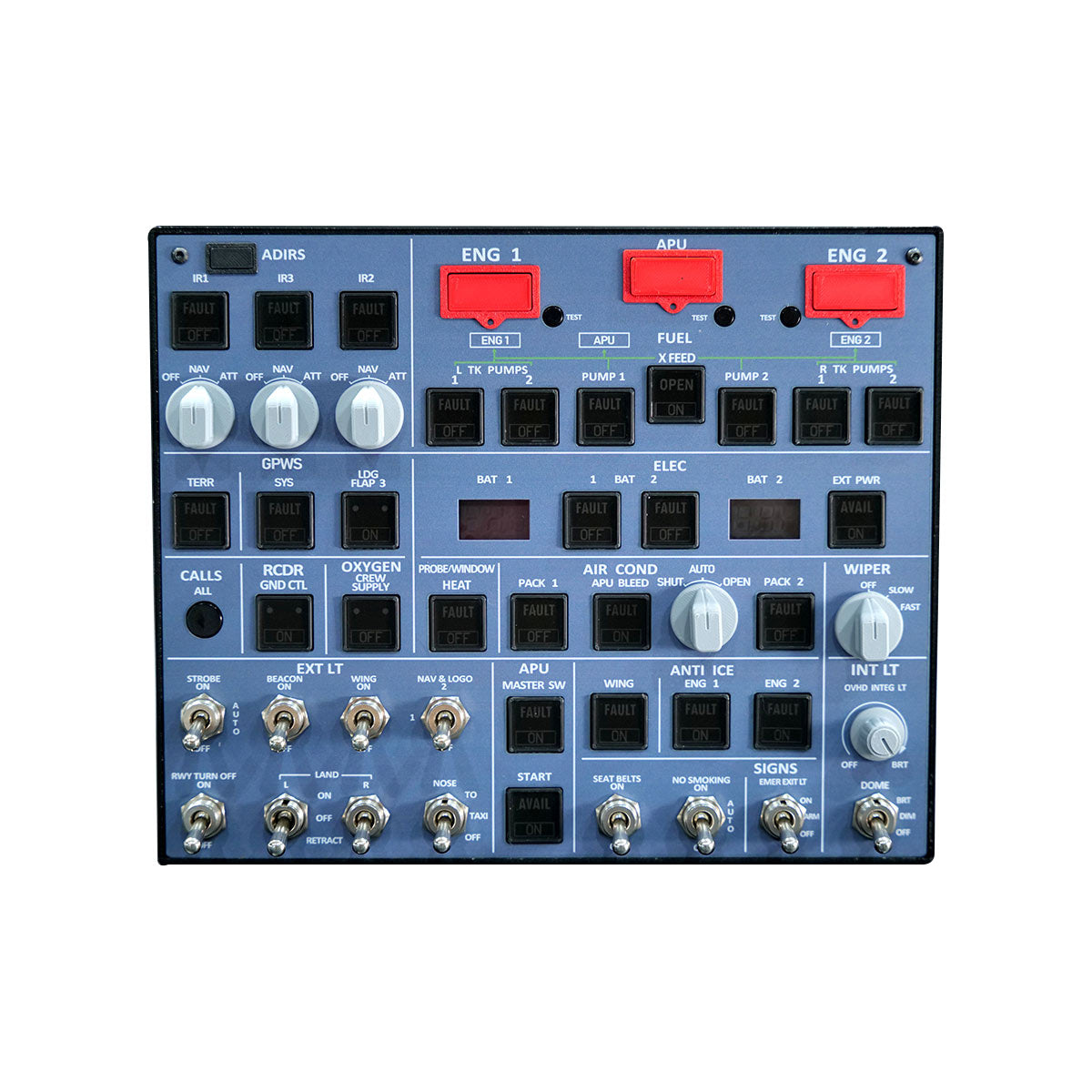 Rowsfire A107 A320pro/A320 MAX Light Overhead Panel (OVH)-Presale