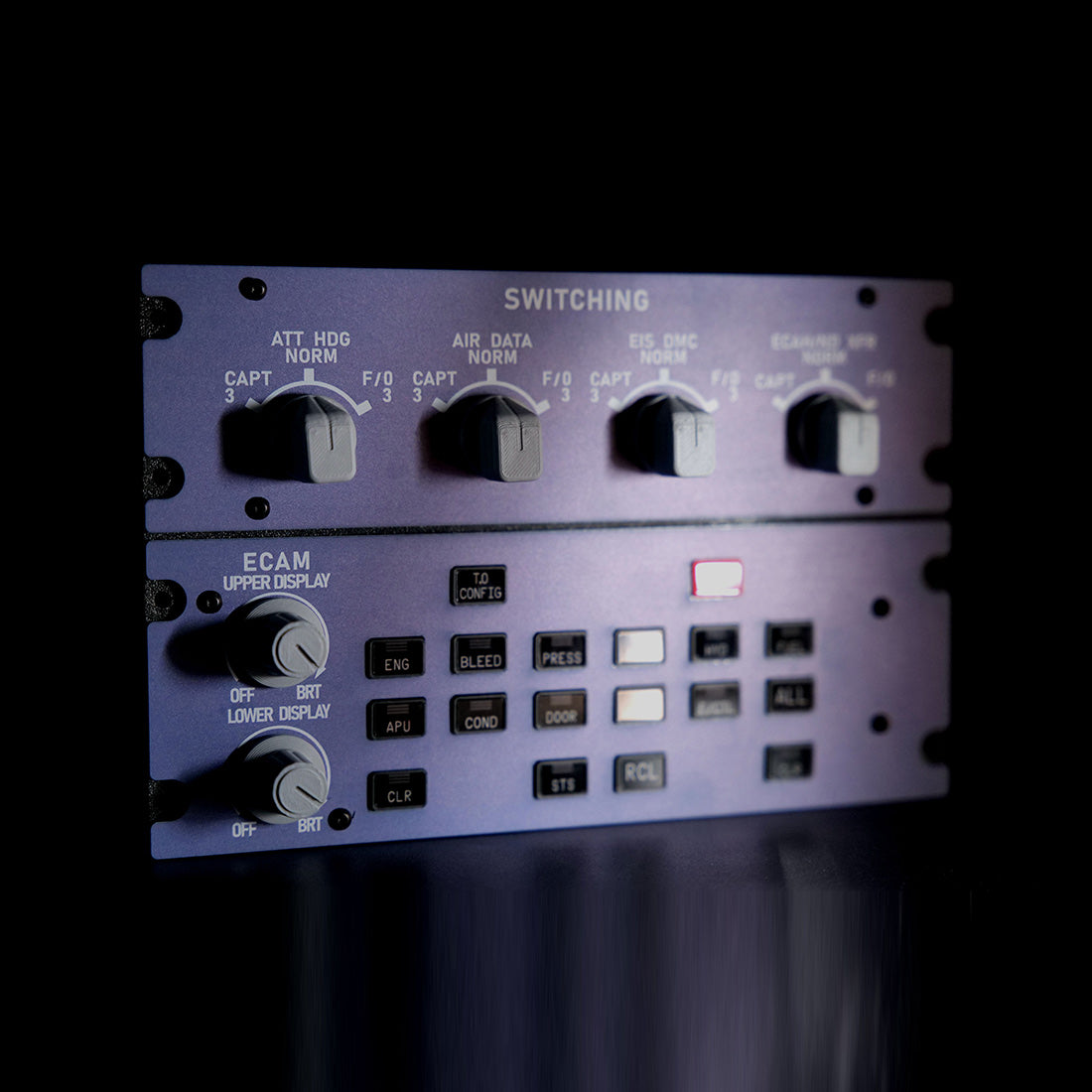 Rowsfire A109 ATT-ADIRS-EIS Integrated Panel (A320/A310/A350) - For MSFS 2020/2024, Fenix, FBW & ini