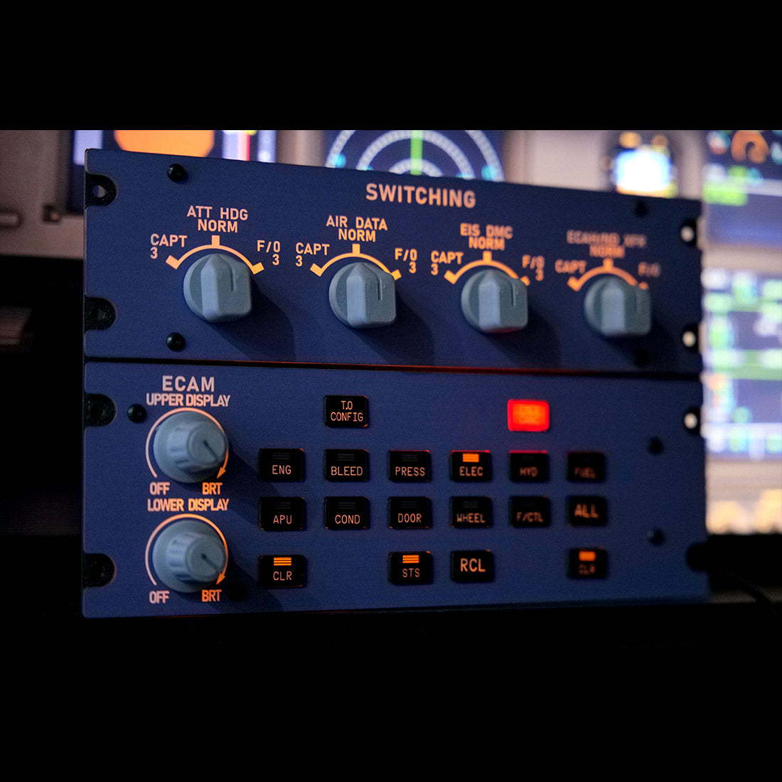 Rowsfire A109 ATT-ADIRS-EIS Integrated Panel (A320/A310/A350) - For MSFS 2020/2024, Fenix, FBW & ini