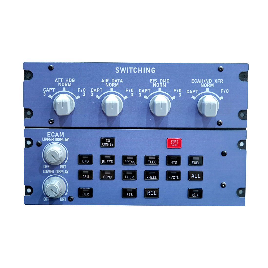 Rowsfire A109 ATT-ADIRS-EIS Integrated Panel (A320/A310/A350) - For MSFS 2020/2024, Fenix, FBW & ini