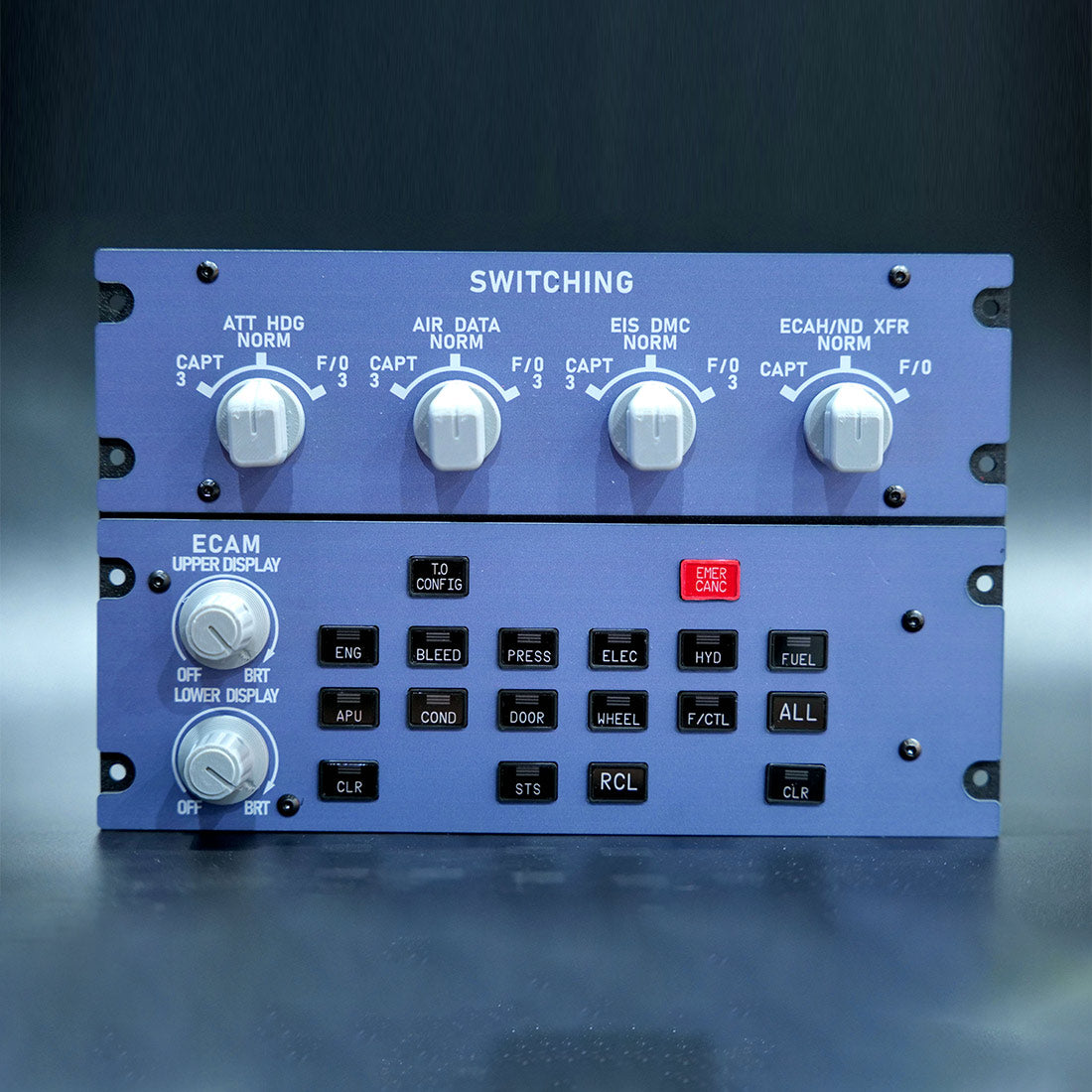 Rowsfire A109 ATT-ADIRS-EIS Integrated Panel (A320/A310/A350) - For MSFS 2020/2024, Fenix, FBW & ini - Mechdiy