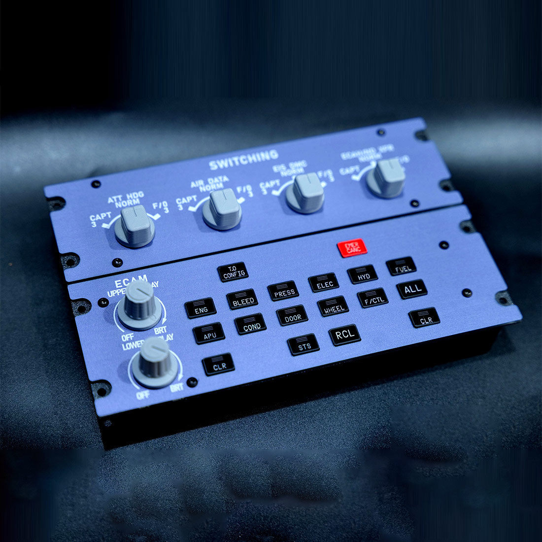 Rowsfire A109 ATT-ADIRS-EIS Integrated Panel (A320/A310/A350) - For MSFS 2020/2024, Fenix, FBW & ini