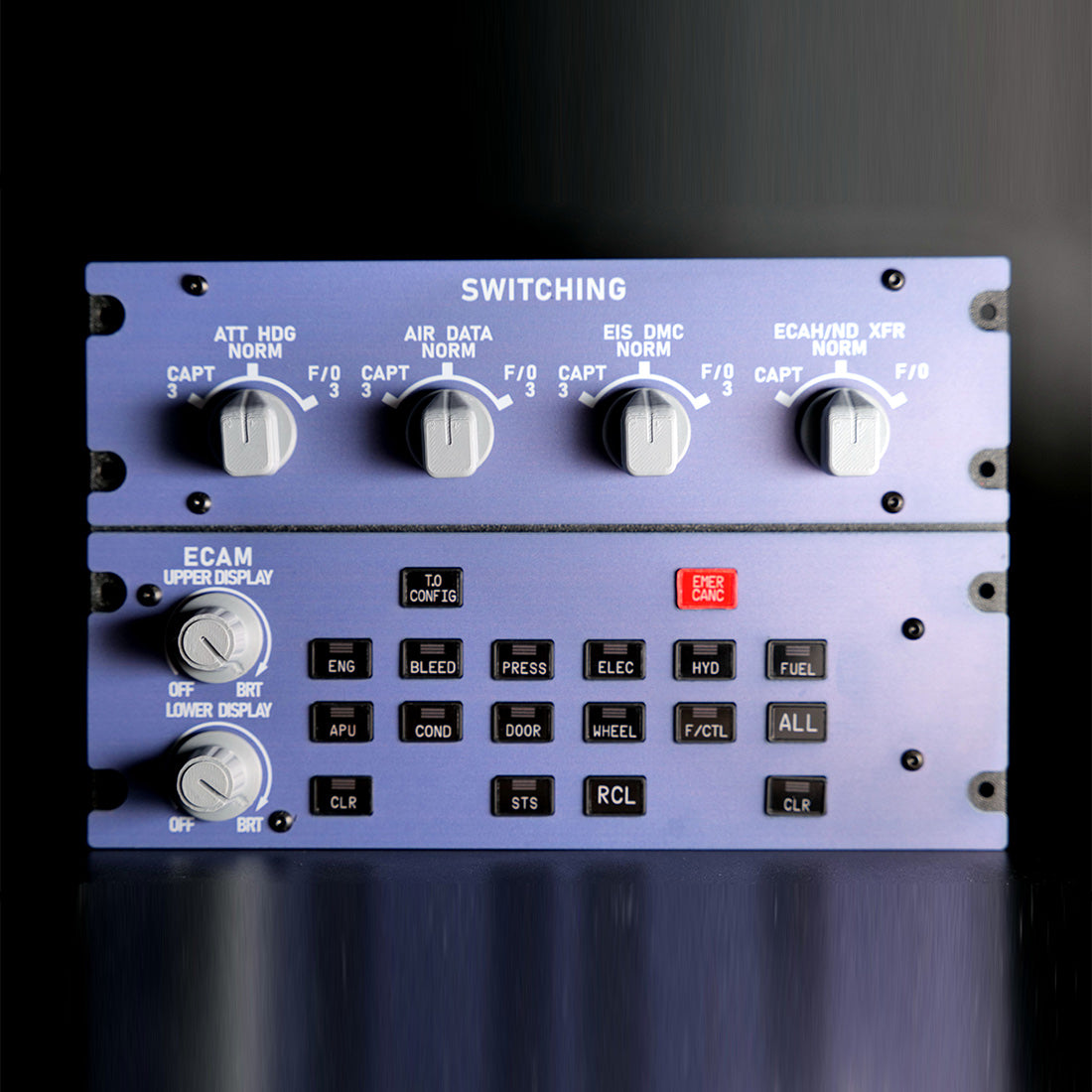 Rowsfire A109 ATT-ADIRS-EIS Integrated Panel (A320/A310/A350) - For MSFS 2020/2024, Fenix, FBW & ini