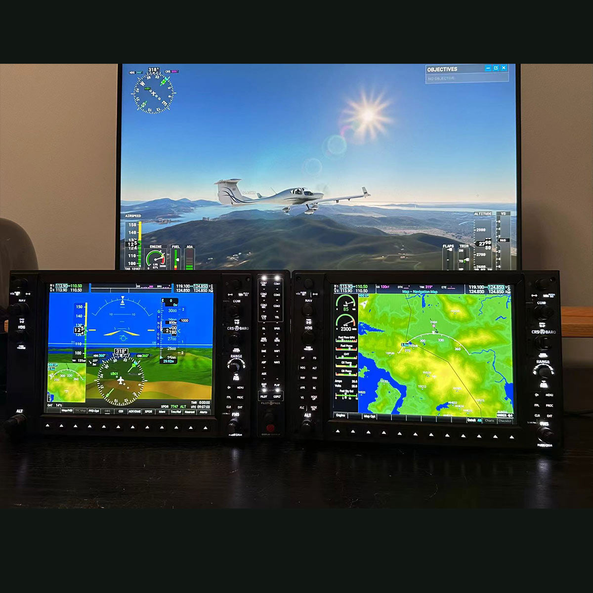 Rowsfire D104 G1000 NXi MFD Panel - 1:1 Scale 10.4