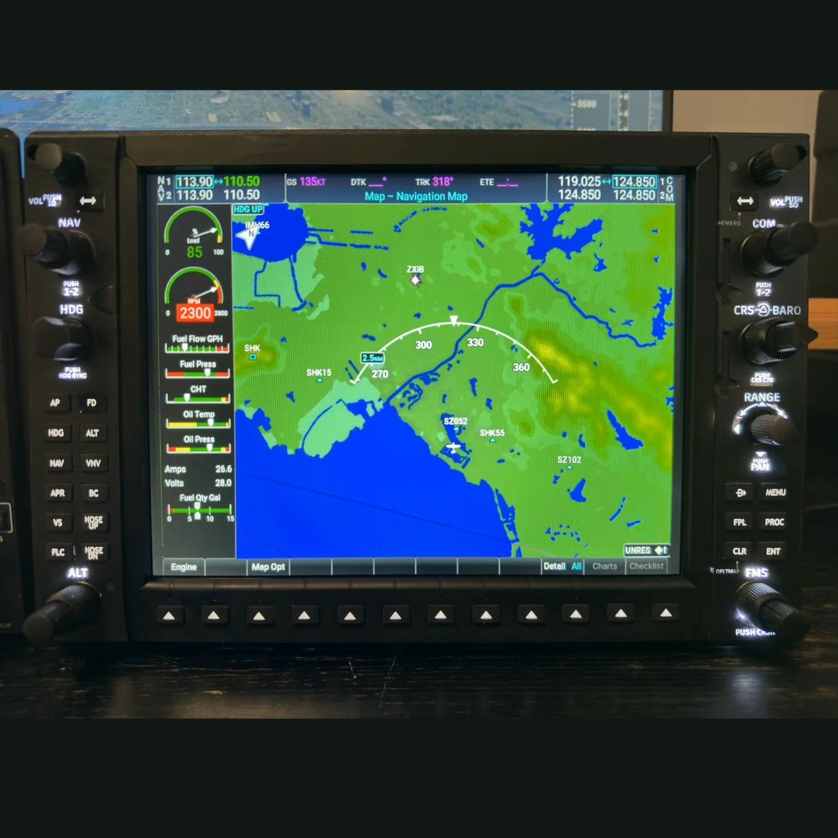 Rowsfire D104 G1000 NXi MFD Panel - 1:1 Scale 10.4