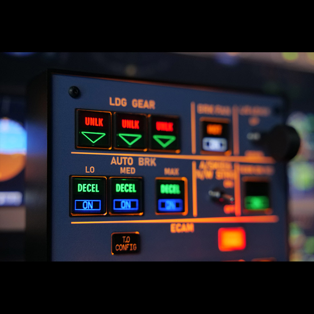 Rowsfire A103 A320/A310/A350/XECAM HOME COCKPIT Landing Gear Indicator Integrated Panel - Mechdiy