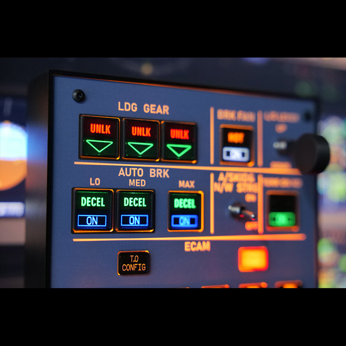 Rowsfire A103 A320/A310/A350/XECAM HOME COCKPIT Landing Gear Indicator Integrated Panel - Mechdiy