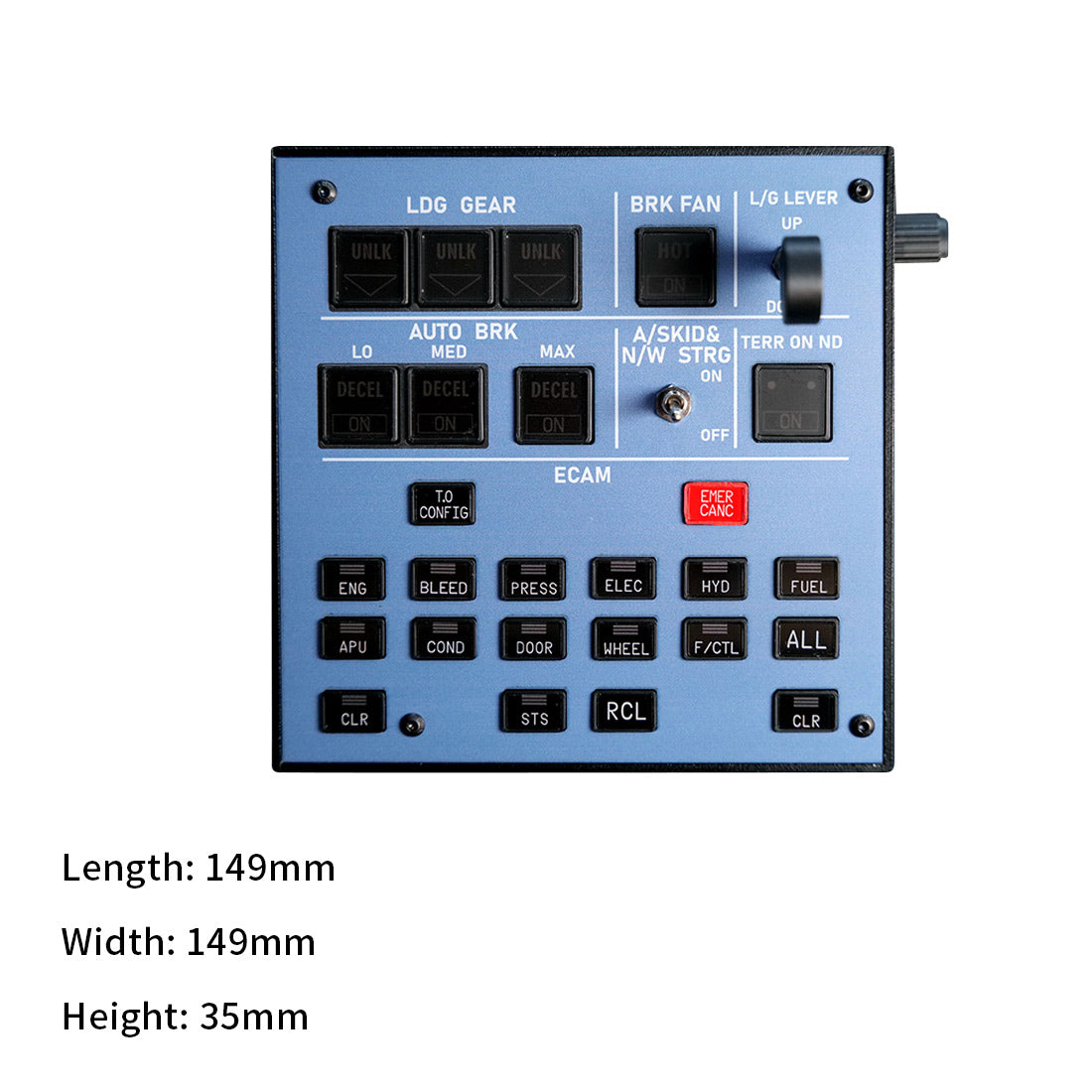 Rowsfire A103 A320/A310/A350/XECAM HOME COCKPIT Landing Gear Indicator Integrated Panel - Mechdiy