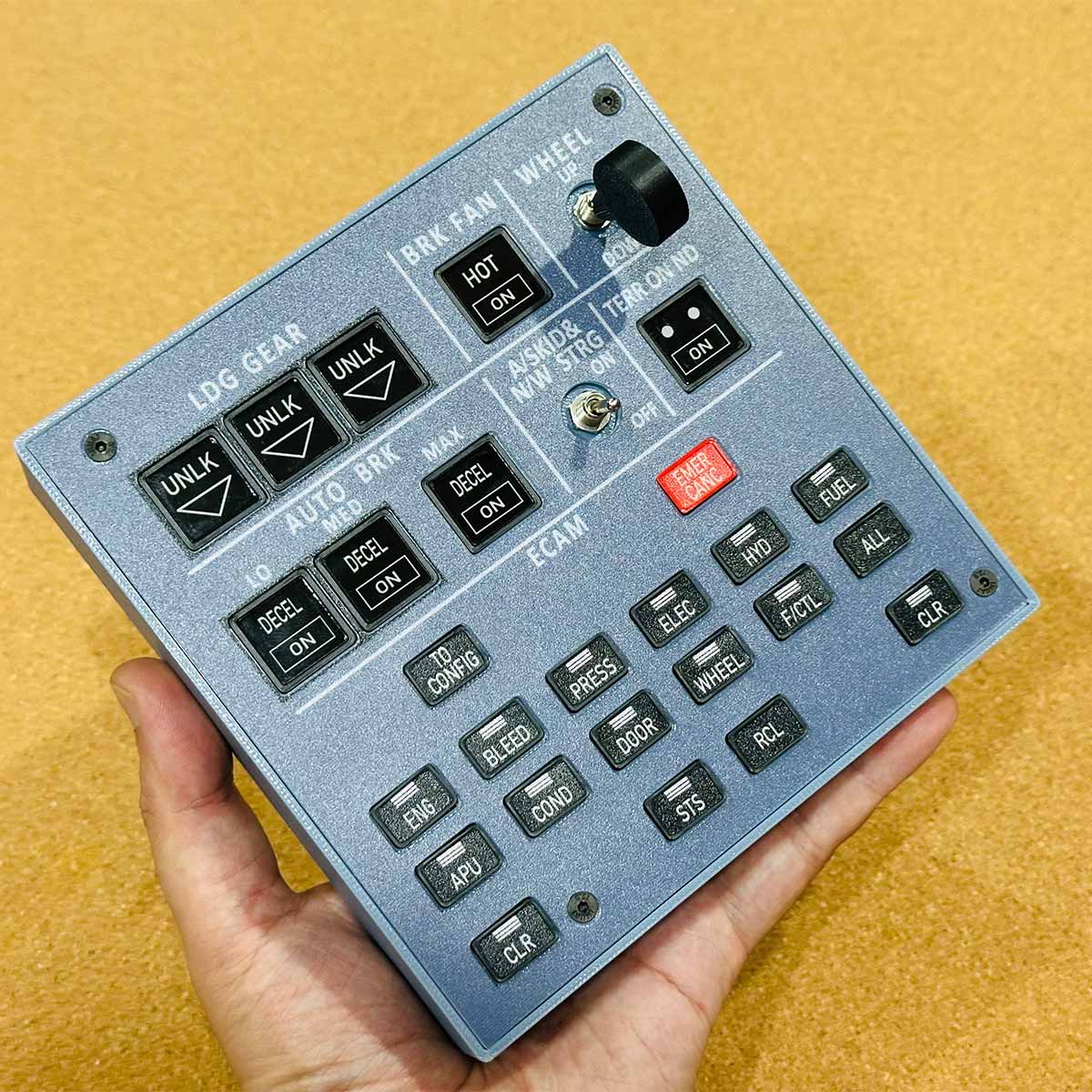 Rowsfire A103 A320/A310/A350/XECAM HOME COCKPIT Landing Gear Indicator Integrated Panel - Mechdiy