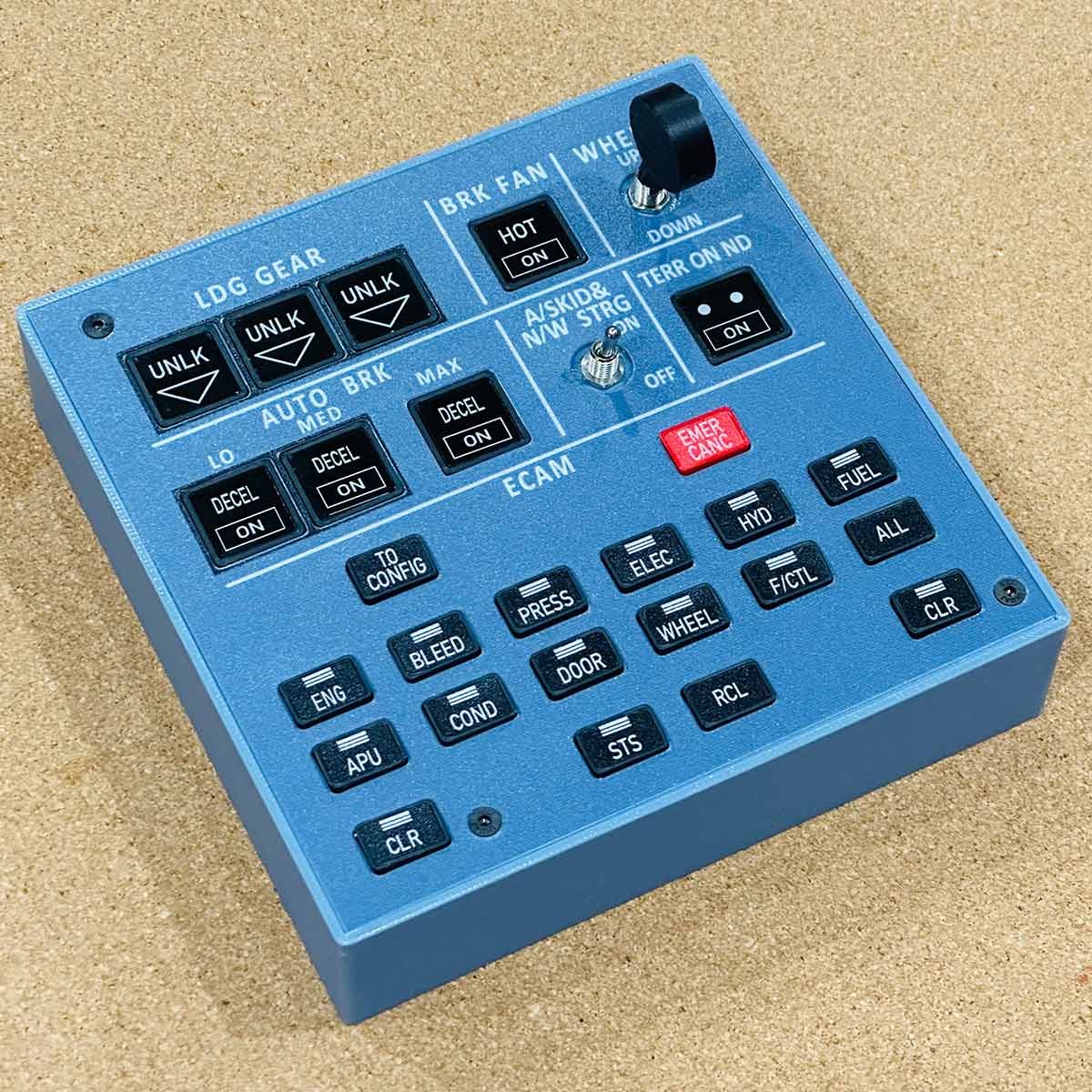 Rowsfire A103 A320/A310/A350/XECAM HOME COCKPIT Landing Gear Indicator Integrated Panel - Mechdiy