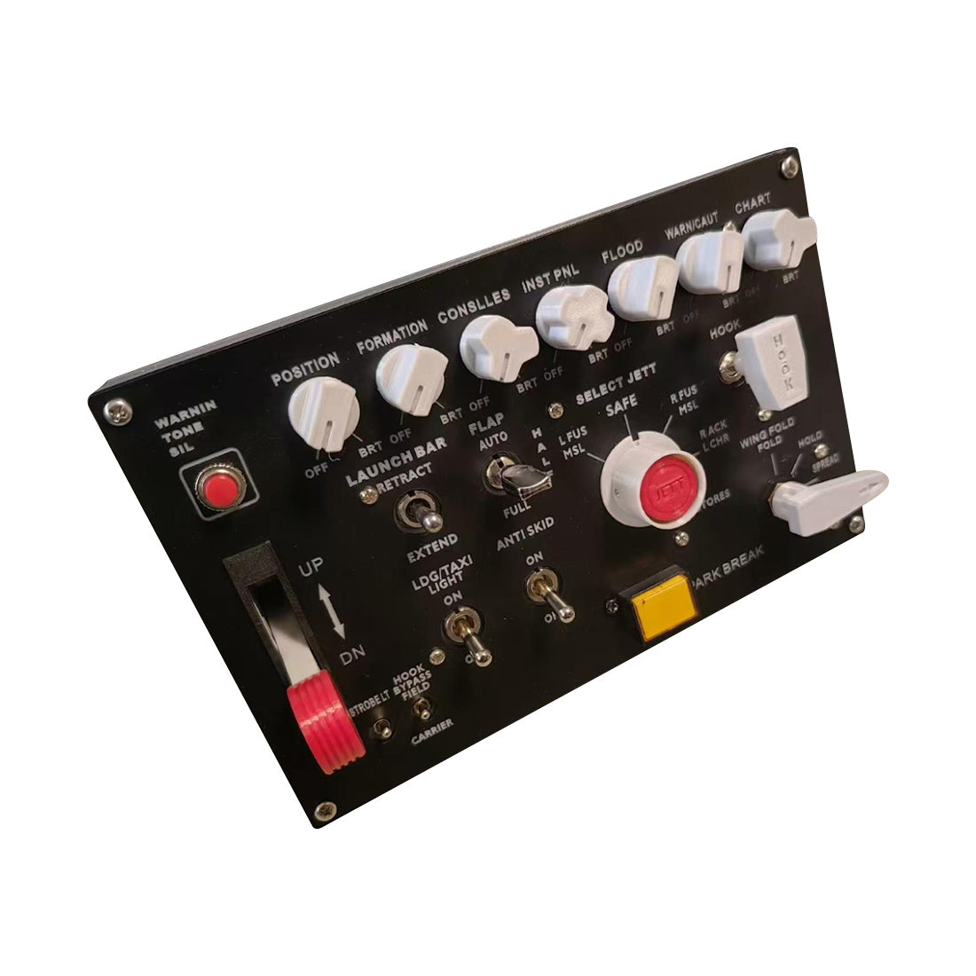 Rowsfire D101 F/A-18 Universal Carrier Landing Switch Panel for DCS - Flight Sim Cockpit