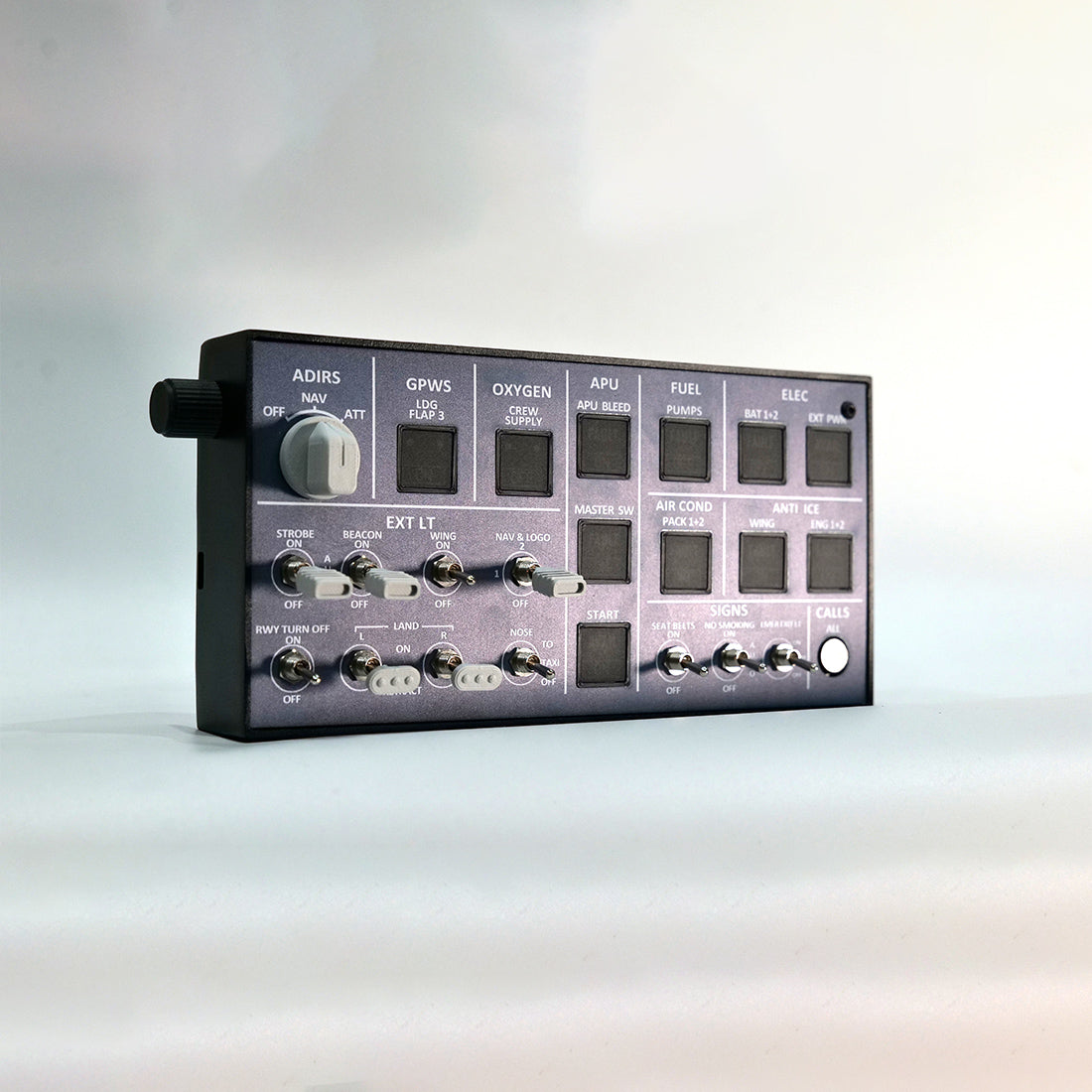 Rowsfire A106 pro A320 pro Light Overhead Panel (OVH) - Backlit+Metal Houseing+Tactile Switches Edition - Mechdiy