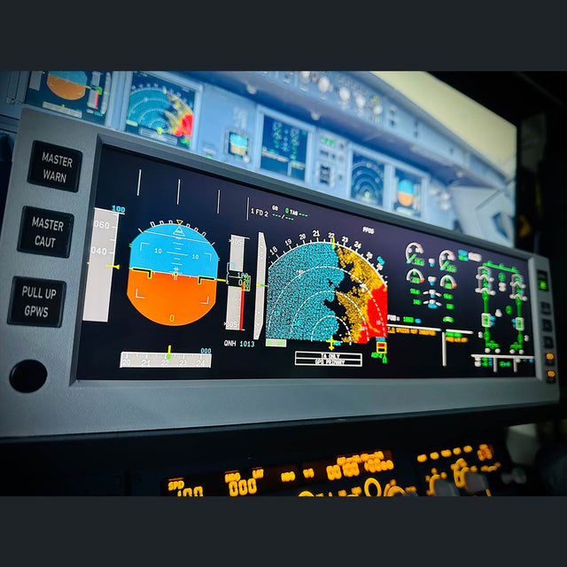 Rowsfire A108 A320/A350/A380 PFD ND ECAM EWD 4-in-1 Flight Display ...