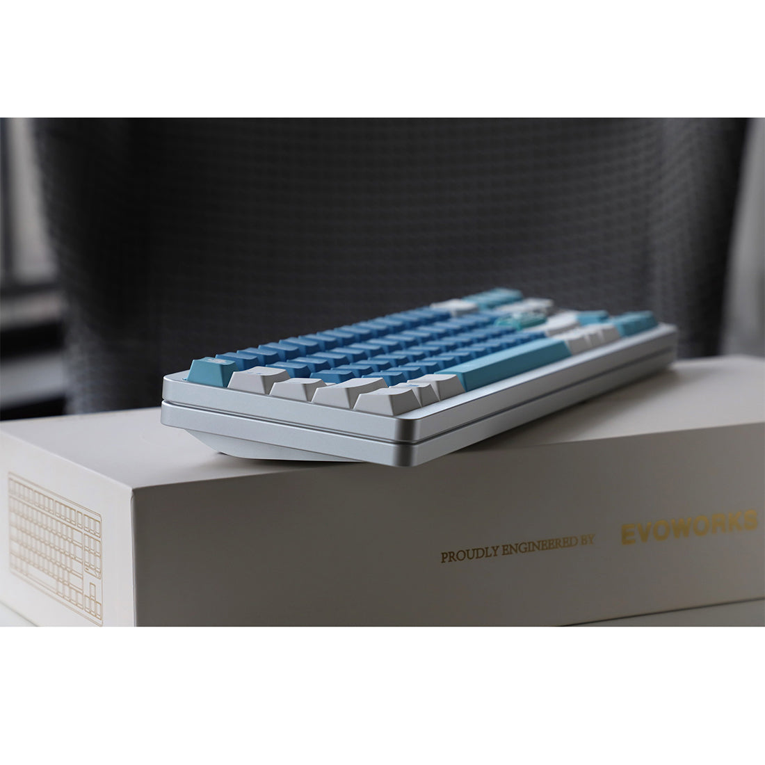 Sea Mist Romantic Letter 5-Side Dye-Sub PBT Keycap Set for Mechanical Keyboards