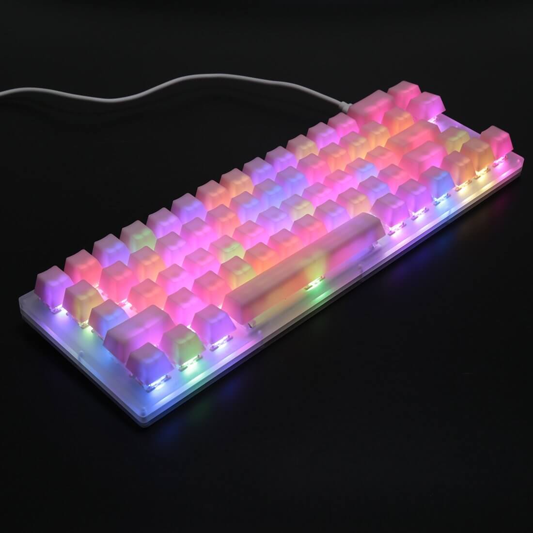 POM Jelly Keycaps Doubleshot Translucent OEM Profile Keycaps for DIY ...